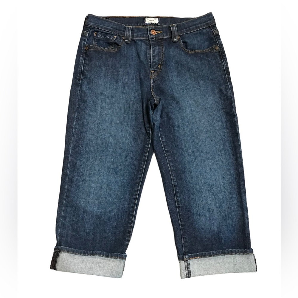 Levi’s 515 Capri Jeans Size 4 Medium Wash Capri Jeans Roll Cuff